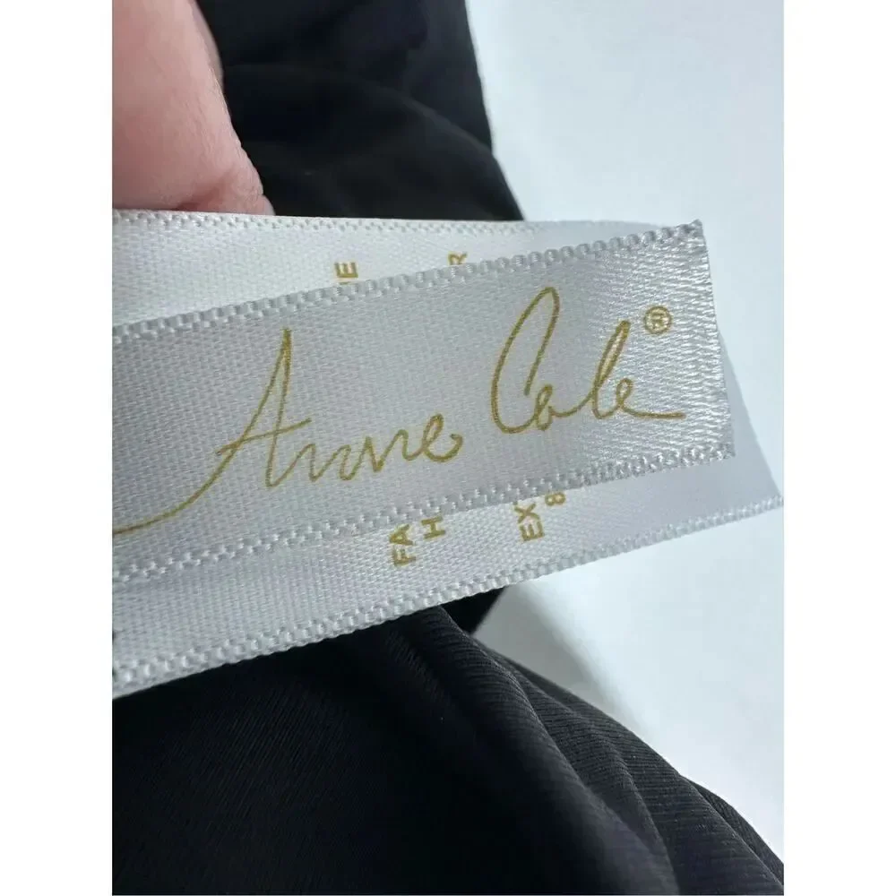 Anne Cole Women's Black High Waist Shirred Swim Bottom Size 20W